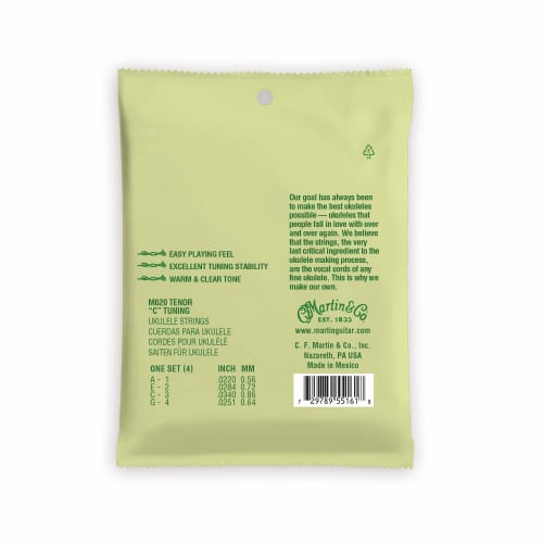 Martin Fluorocarbon Ukulele Strings for Tenor Ukulele M620