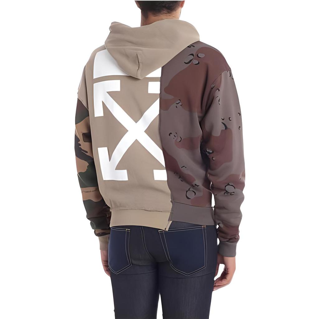 OFF-WHITE FW19 Sweatshirts Men's Camouflage Hooded (Non-detachable) Moderate OMBB036F181920429901