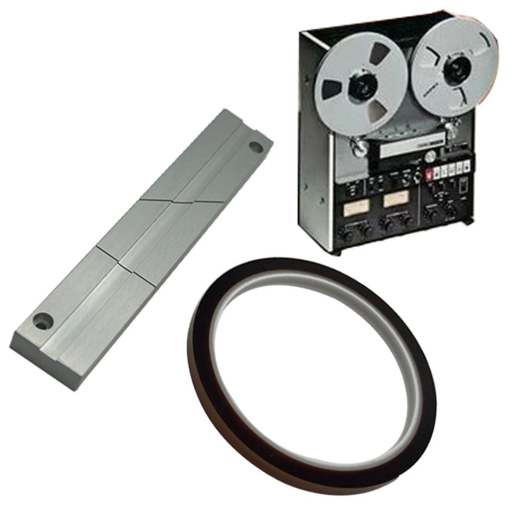 High Quality Aluminum Tape Splicing Block 1/4 10Inch Tape Splicing Set for Revoxsonido 1/4 10In Tape Durable& Reliable
