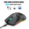 ZIYOU LANG T66 Беспроводная игровая мышь 1000 Гц Reporter RGB DPI Черная, Частота опроса, 2,4G/Bluetooth 5.3/USB-C, Подсветка, 5-уровневая регулировка, 90 г,