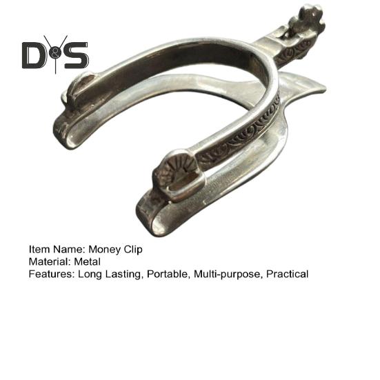 1/2 шт. Редкий ретро-западный зажим для денег Компактный персонализированный гравированный зажим для денег Западный тематический металлический зажим для денег Держатель для купюр