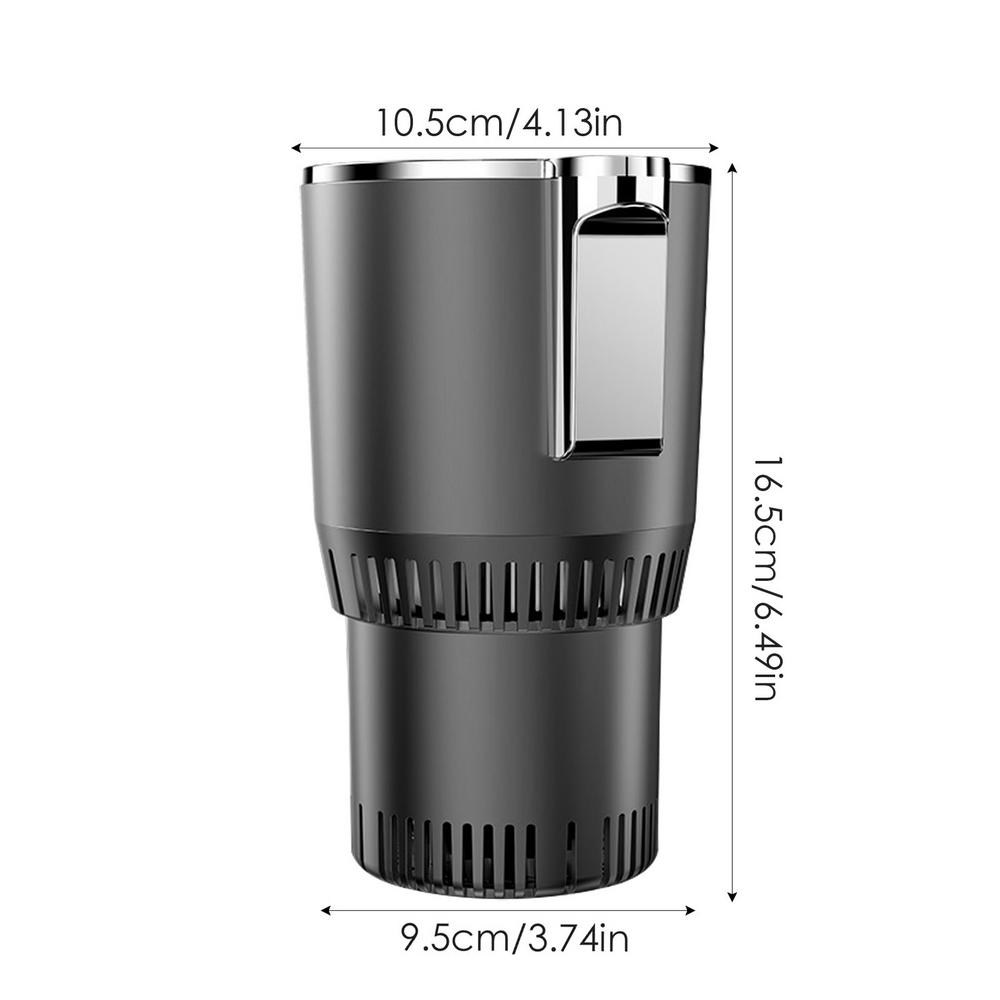 Автомобильный держатель для чашек с подогревом и охлаждением 12 В постоянного тока, быстрая заморозка, охлаждение/подогрев, мини-кружка для напитков с сенсорным экраном