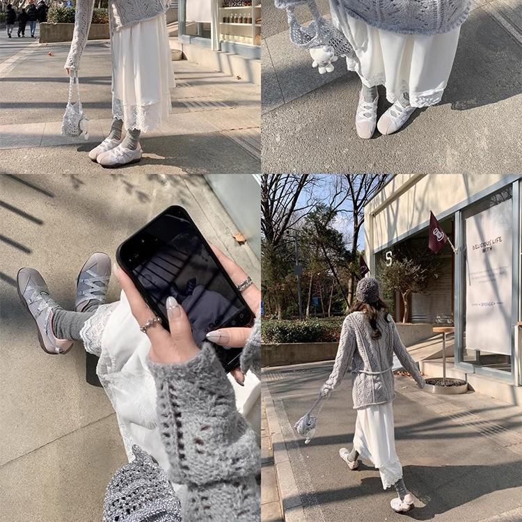 Модные балетки женские 2025 весна новые на толстой подошве корейские Мэри Джейн повседневные туфли