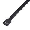 4-Pin Connector PWM Fan Hub Black Power Splitter Connector Fan Splitter Cable  PC Case Internal
