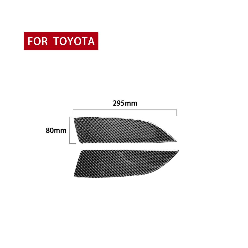 2pcs for Subaru BRZ 86 2016- Car Rear Seat Armrest Panel Decor Sticker Cover Trim Auto Interior Accessories Carbon Fiber