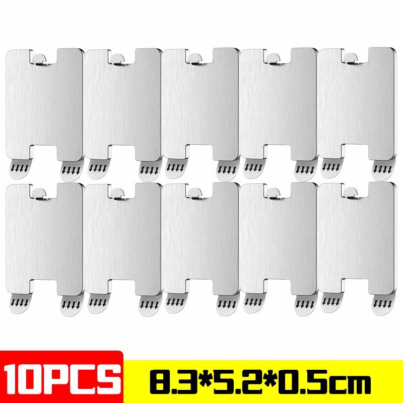 1/20 шт. Крючок для фоторамки без пробивания из нержавеющей стали, наклейка для подвешивания постера, вешалки для фоторамки, крючок с сильным клеем для подвешивания картины