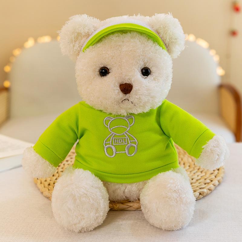 Cartoon Bear Plush Toys Dressed In Bear Doll Children Comforting Doll Decoration Gift Ornaments