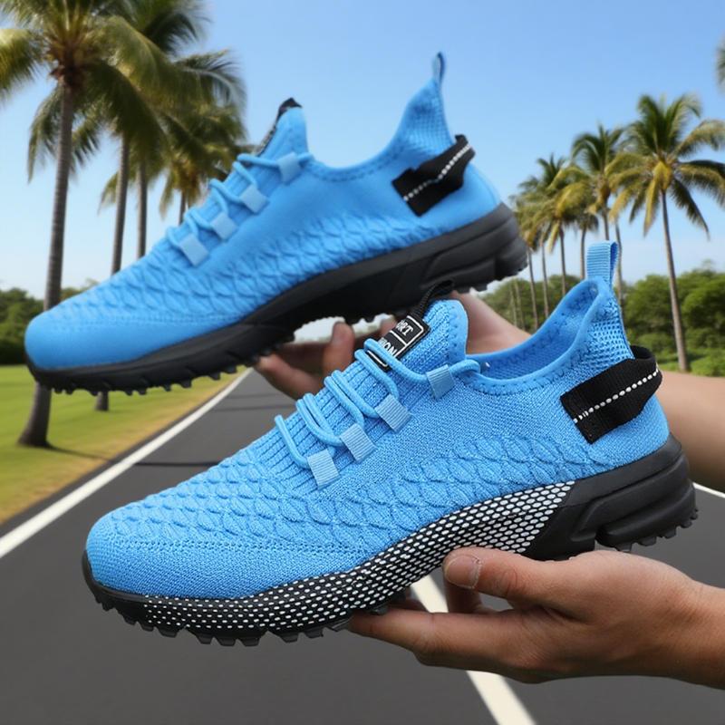Running Shoes For Men Breathable Outdoor Lightweight Sneakers Man Designer Mesh Sneaker Lace-Up Male Athletic Training Footwear