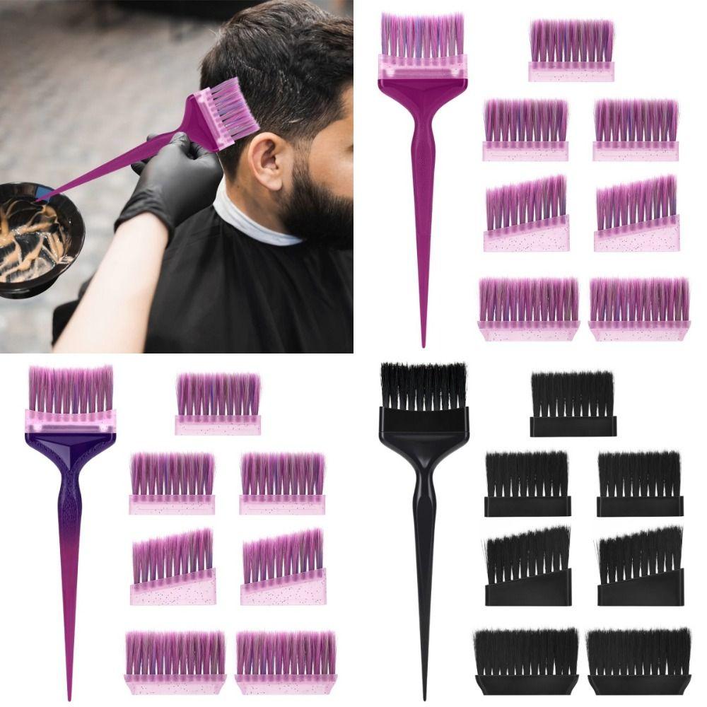 1Set Easy Clean Hair Dye Brushes Replacement Set Hairdressing Tinting Coloring Tools Barber