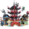 1 Set  Ninja Temple Model Building Blocks Assemble Bricks Toy Kids Educational Toys Creative Gifts