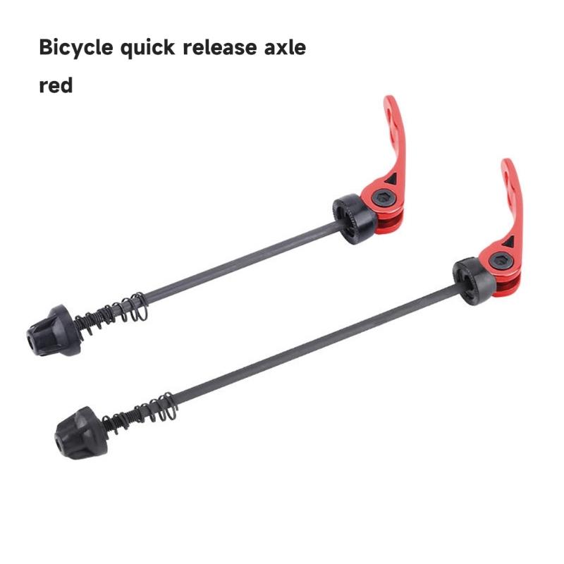 2 Pcs High-Strength Bicycles Wheel Axles Set Bike Quick Release Axles Skewers Lever Mountain Road Bike Wheel Hub Skewers