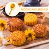 Hand Pressed Ice Skin Mooncakes Mold Chocolate Moulds Flexible ABS Plastics Pastries Dessert Mold for Baking Enthusiasts