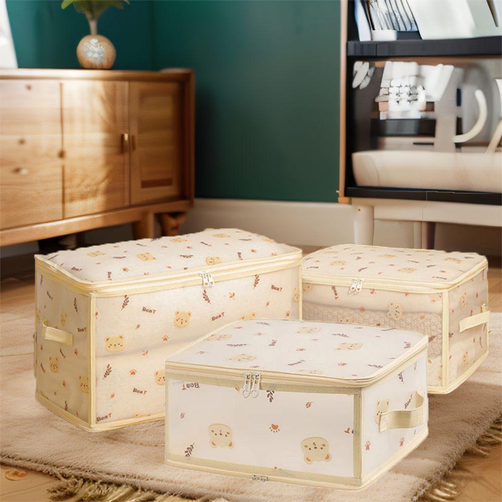 Foldable Clothes Storage Box Waterproof Closet Storage Organizer Bedroom