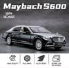 1:24-масштабная модель автомобиля класса люкс Benz S600 из сплава, отлитые под давлением металлические игрушечные транспортные средства, модель автомобиля с высоким имитационным звуком и светом, подарок для детей