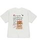 Decorated with a Christmas Hat In Korean Korean Text Orange Cat with Macaron On Top Head Print Decoration Combination Fashion