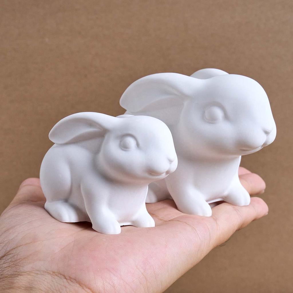 3D Милый Кролик Силиконовая Форма для Свечей DIY Пасхальный Кролик Украшение Гипсовые Формы Мыло Бетон Смола Изготовление Поделок Принадлежности Домашний Декор