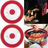 For Pots Pans Cookware Round Pot Lid Silicone Rim Skillet Pan Cover Pot Clever Lid Cookware Parts