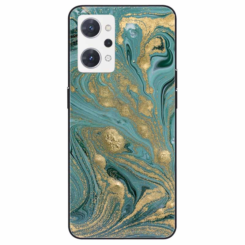 For OPPO Reno 9A 7A Case Soft TPU Fashion Marble Silicone Bumper Covers for OPPO Reno 9 A 5G CPH2523 Reno7A Protector Reno9 A