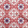 Cotton Flex Red Fabric Asian Block Floral Fabric For Sewing Printed Craft Fabric By The Yard 40 Inch