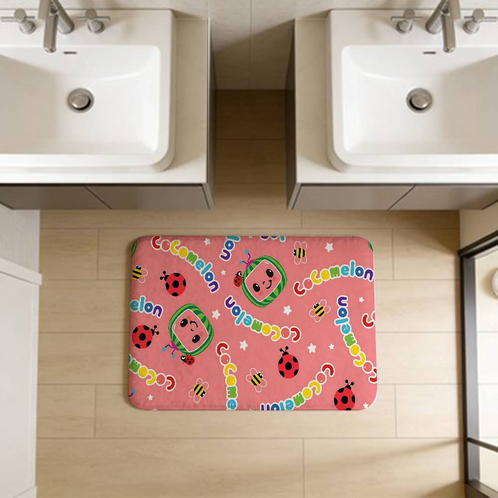 Cute C-CoComelon Floor Mat Nordic Style Home Doormat Bathroom-Toilet Mats Bedroom Hotel Decor Mat