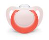 NUK Nook Star for Promotes Beautiful Premium Includes Disinfectant Makes a Great Baby Gift Pacifier, Red, 18-24 Months, Teething, Model, Silicone,