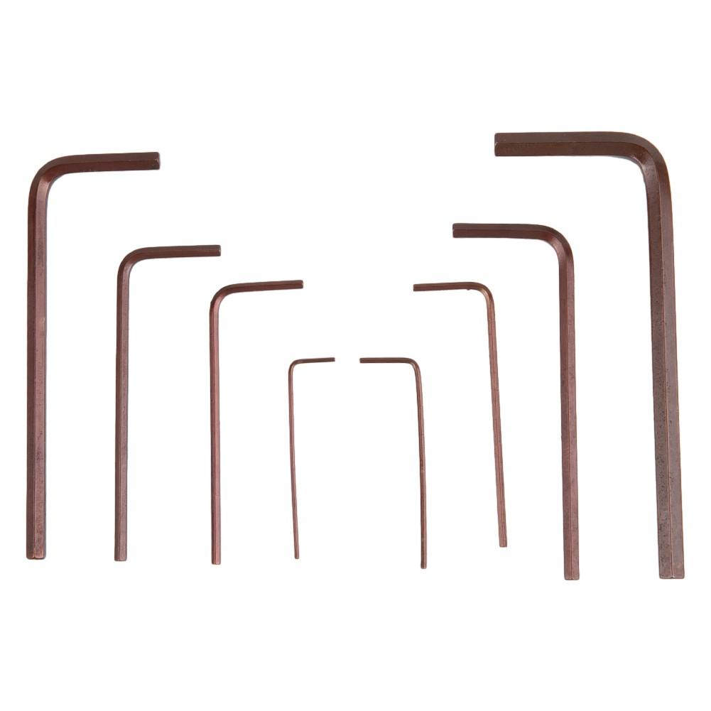 Универсальный и прочный набор из 8 маленьких шестигранных ключей для точного обслуживания