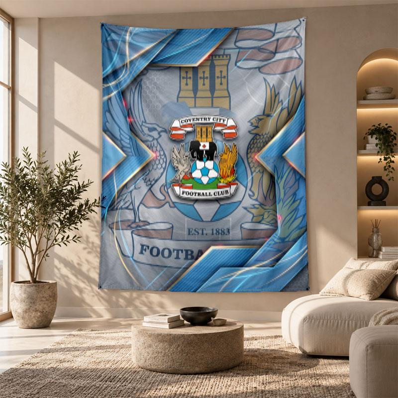Decorative Tapestry,Coventry City Football Printed Wall Art, Lightweight Wall Hanging For Bedroom Background