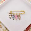 Креативная эмалевая брошь в виде кошки Kawaii, милая мультяшная булавка на лацкан для женщин, мужчин, пар, значок, сумка, украшение, аксессуары, подарки