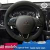 Handcrafted Suede Steering Wheel Cover for Mitsubishi ASX, Lancer, Outlander, Pajero