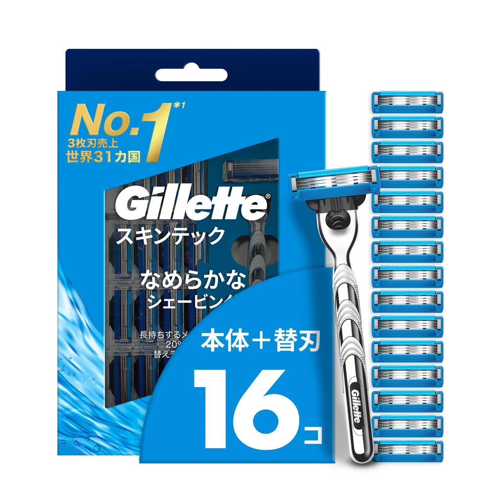 Gillette 16 Сменные лезвия для бритья Tech, Бережные к коже, Бритва, Лезвия, Мужская бритва, Кожа,