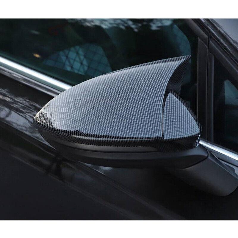 2x Glossy Black Side Wing Mirror Cover For Volkswagen Golf 8 MK8 GTI GTD GTE TSI TDI R -2022 Side Rear View Mirror Cap