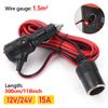 12V 24V Universal Cigarette Lighter 15A Car Charging Cable With 3M Switch Extension Cable Car Cigarette Lighter Accessory Tool