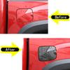 ABS Carbon Car Fuel Tank Door Cover Accessories Trim For Toyota Tacoma 2016-