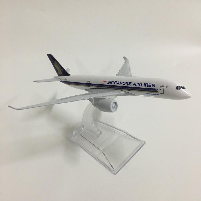Джейсон Туту 16 см Модель самолета Singapore Airlines Airbus A350 Литой металл Масштаб 1/400