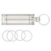 Mini Waterproof Pill Container Stainless Steel Pill Holder Keychain Container  Outdoor Camping