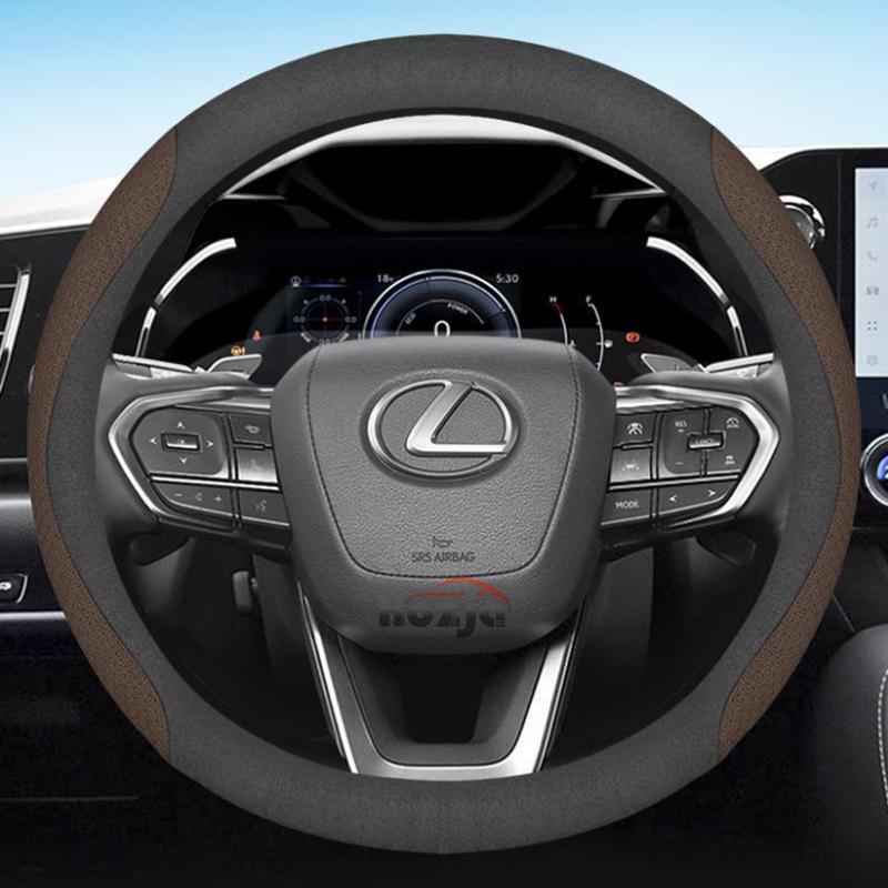 MVTT4 Car Steering Wheel Cover for Lexus RX 400h 450h TX350 LX600 RX400h RX350 RX350h LS400 UX250h NX ES 300h 350 CT200h Accessories