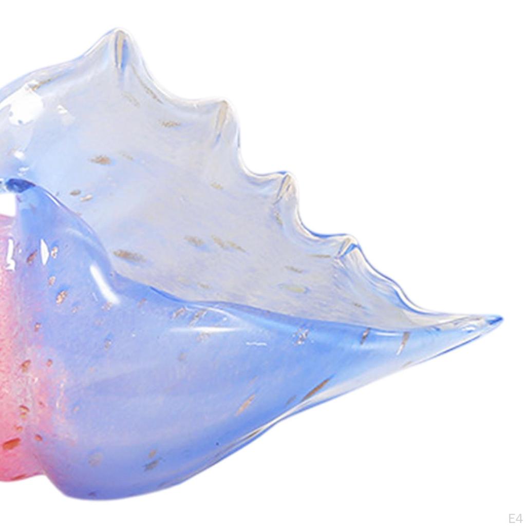 Conch Figurine Glass Art Piece for Home Office And Living