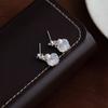 Серьги-звезды с жемчугом "Серебряная игла" - Расколотая синяя ракушка, Сладкий высококлассный дизайн для женщин