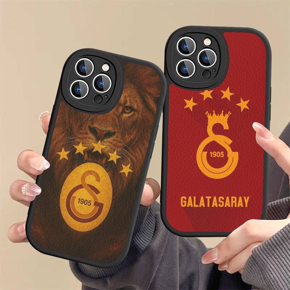 1 шт. Классический чехол для телефона G-galatasaray-C-club для IPhone 15 14 13 12 11 16 Pro Max Plus Кожаный мягкий чехол