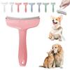 V-Tooth Deshedding Comb Pet Hair Removal Grooming Brush 1mm Teeth Shedding Comb with Ergonomic Handle for Dogs Cats