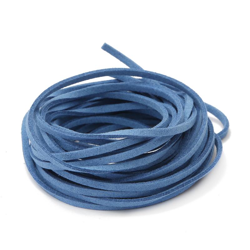 4Meter Micro-Fiber Flat Faxu Leather Lace Beading Thread Faux Suede Cord String Velvet Beading DIY Jewelry Findings Supplies