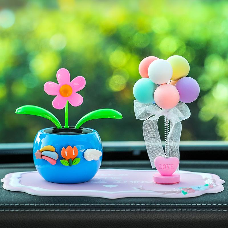 Качающийся подсолнух - Автомобильное украшение - Устойчивая к высоким температурам отделка салона