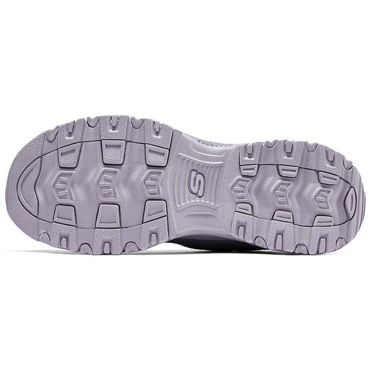 Skechers DLites Мягкие Удобные Универсальные Низкие Повседневные Беговые Кроссовки Женские Кроссовки Фиолетово-Серые 150243-LAV