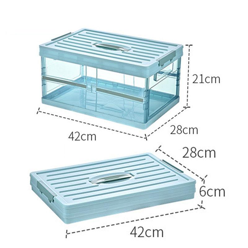Household Transparent Storage Box Car Trunk Storage Box Finishing Box Sundries Book Box Storage Box