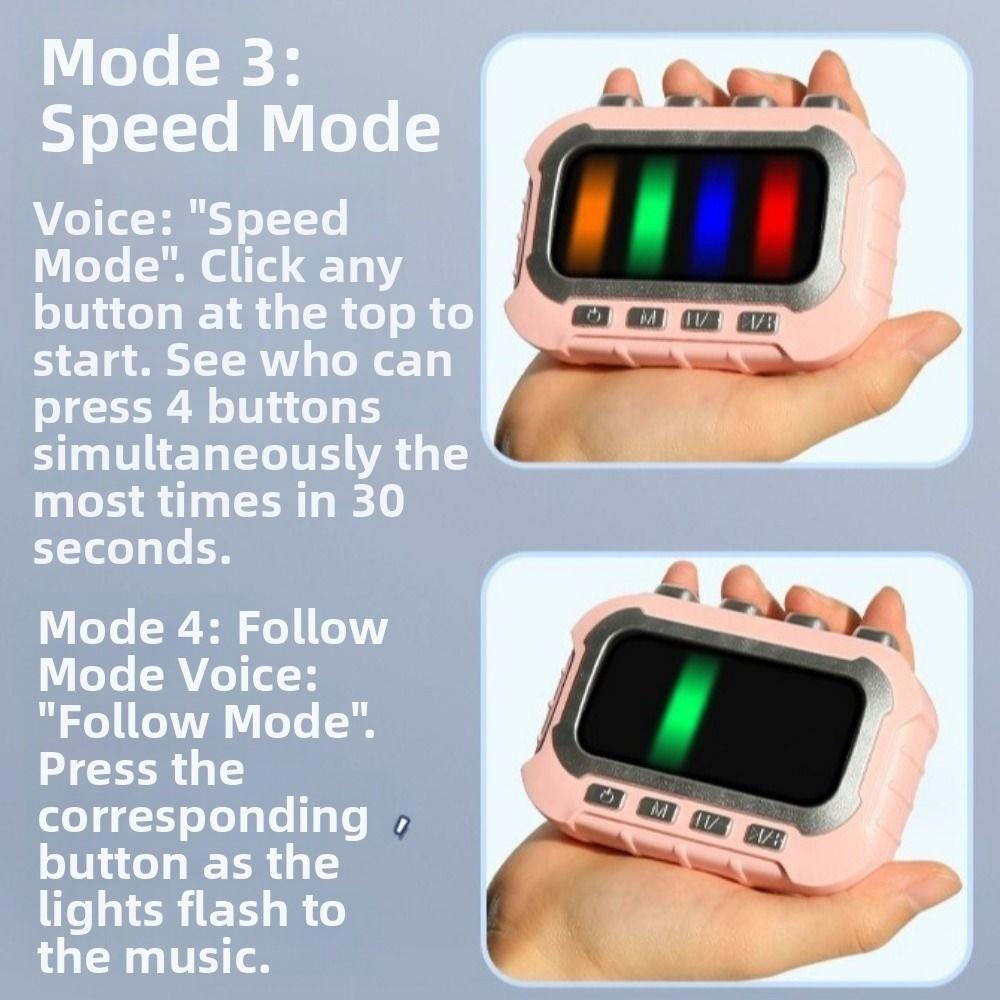 Electronic Kid Fingertip Fidget Toy Fast Press Puzzle Game Machine Music Rhythm Game Home Use