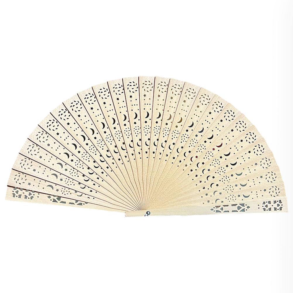 Personalized Carved Chinese Style Wooden Folding Fan Fan Sandalwood Decoration Home Hand Party Supplies Wedding G3O1
