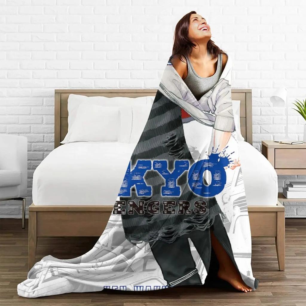 Одеяло Токио Мстители Baji Keisuke, фланелевое японское классическое аниме, теплое одеяло для автомобиля, дивана, дивана, спальни, одеяло