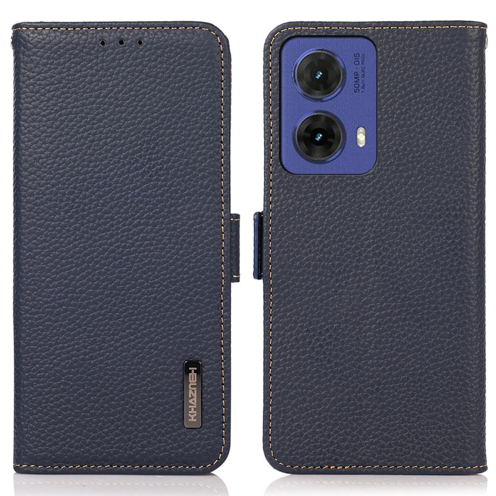 Для Motorola Moto G85 5G/S50 Neo 5G Чехол из натуральной коровьей кожи Чехол для телефона с RFID-блокировкой