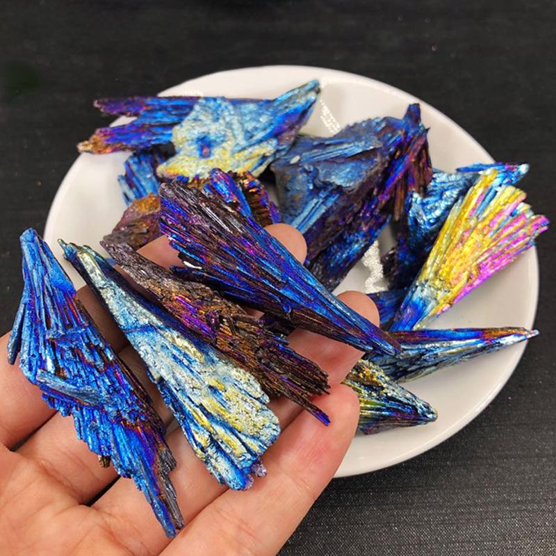 Stones And Crystal Black Tourmaline Natural Blue Colors and Minerals Titanium