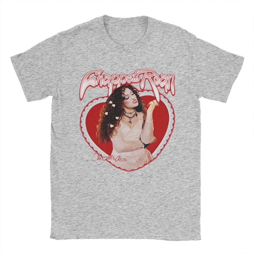 Men T-Shirts Grunge Frame Love Chappell Roan Vintage 100% Cotton Tees Short Sleeve T Shirts O Neck Tops Summer